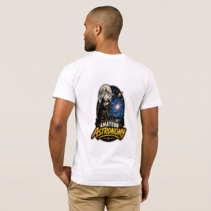 Amateur Astronomy Telescope and Galaxy Vintage T-Shirt