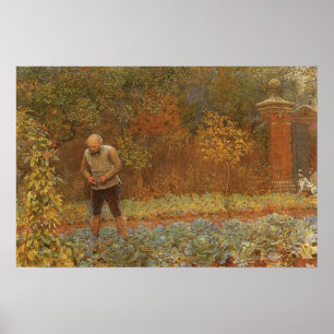 Amateur (Coachman & Cabbages) by Frederick Walker Poster
