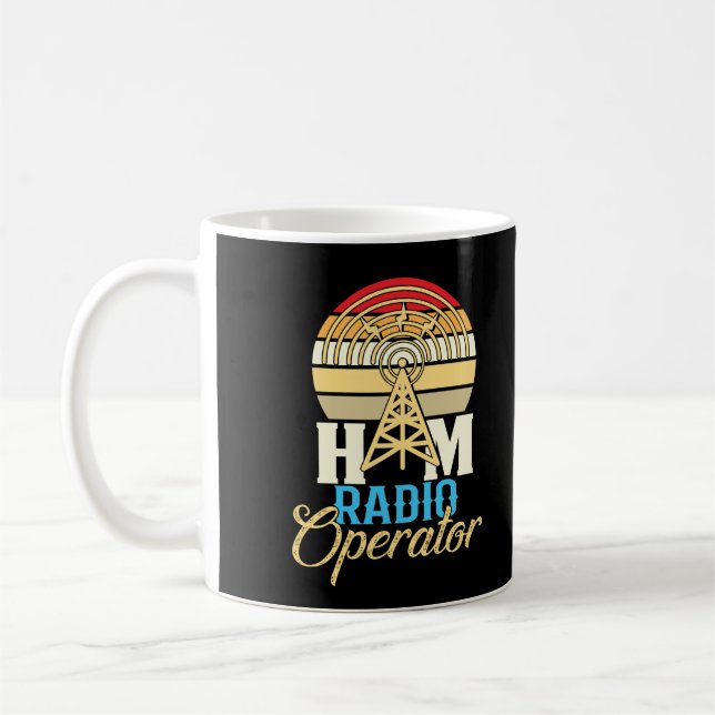 Amateur Ham Radio Operator Coffee Mug (Left)