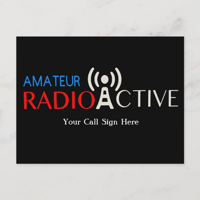 Amateur Radio Active  Postcard (Front)