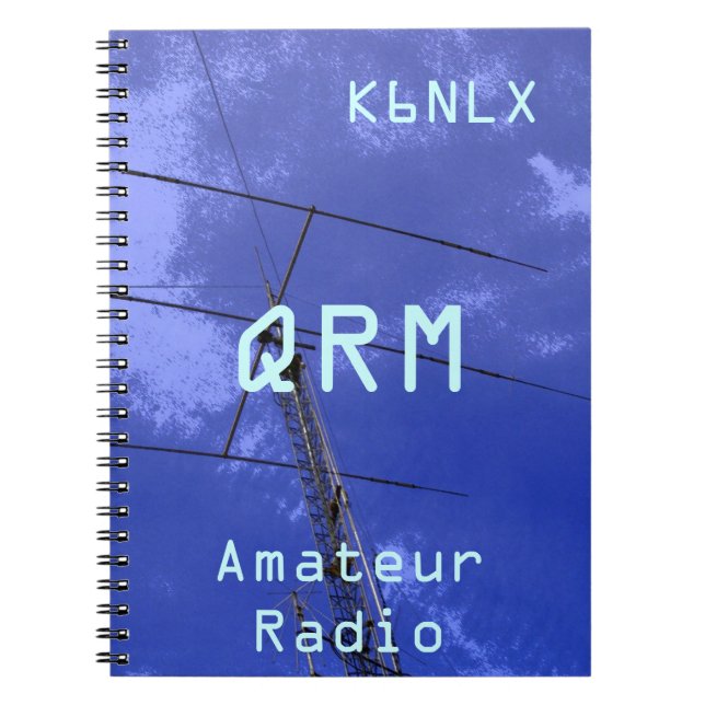 Amateur Radio Call Sign QRM Notebook (Front)