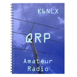 Amateur Radio Call Sign QRP Spiral Notebook