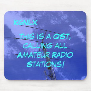 Amateur Radio Call Sign QST Mousepad