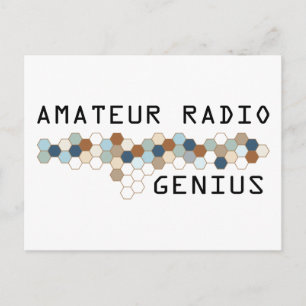 Amateur Radio Genius Postcard