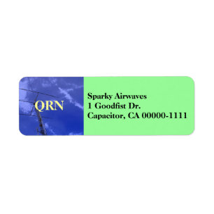 Amateur Radio QRN Address Label