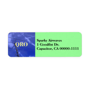 Amateur Radio QRO Address Label