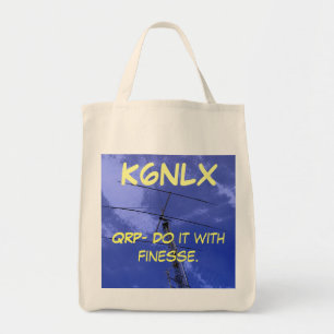 Amateur Radio QRP Finesse Callsign Tote Bag
