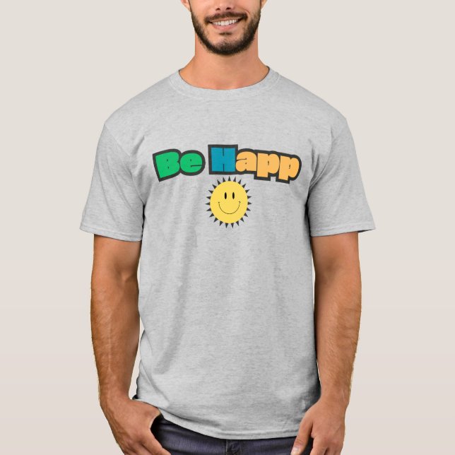 Amaz Happiness Vibes For Tee Shirt (Front)