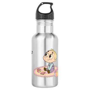 Amazed Boy Illustration 532 Ml Water Bottle