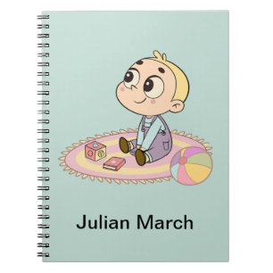 Amazed Boy Illustration Notebook