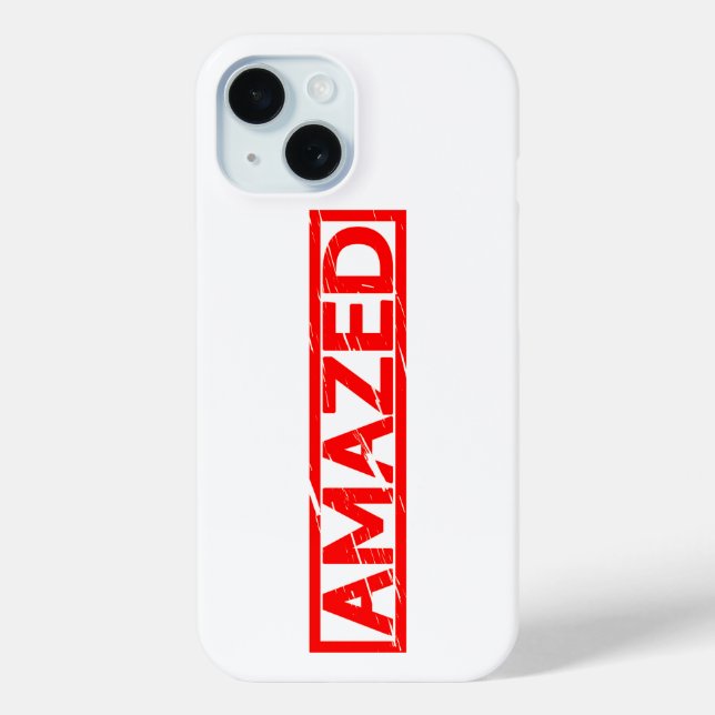 Amazed Stamp Case-Mate iPhone Case (Back)