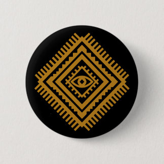 Amazigh Atlas Protective Diamond — Berber Tribal 6 Cm Round Badge