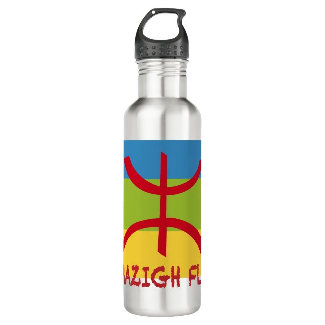 Amazigh flag - berber flag-Drapeau Amazigh 710 Ml Water Bottle (Front)