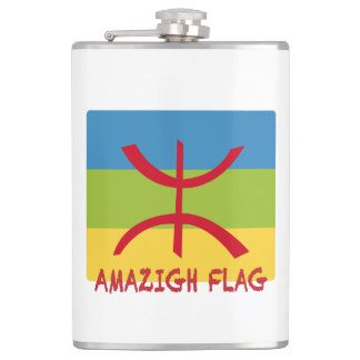 Amazigh flag - berber flag-Drapeau Amazigh Hip Flask
