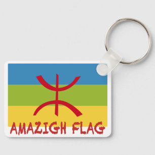 Amazigh flag - berber flag-Drapeau Amazigh Key Ring
