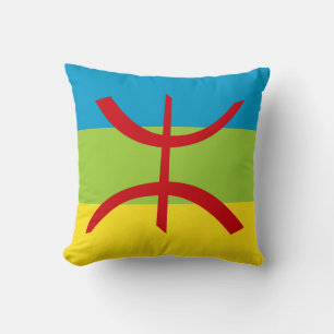 Amazigh Flag Gift Berber Flag Kabyles Cushion