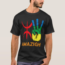 amazigh hand and yaz alphabet 