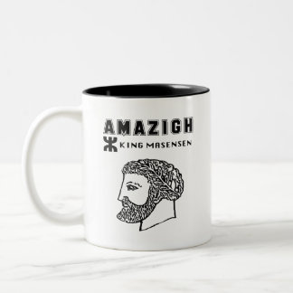 amazigh king Massinissa Kabyle algerie Morocco Two-Tone Coffee Mug