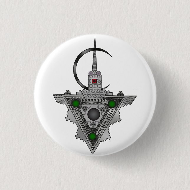 Amazigh Tazerzit 3 Cm Round Badge (Front)