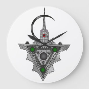 Amazigh Tazerzit Large Clock