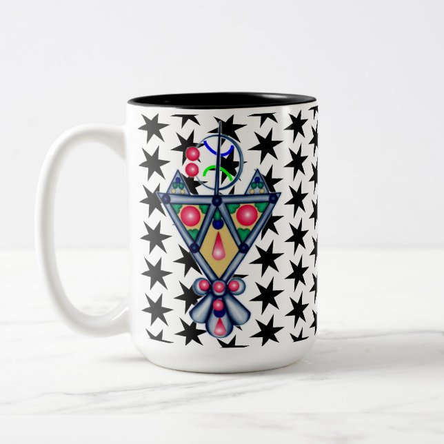Amazigh Two-Tone Coffee Mug (Left)