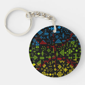 Amazigh z imazighen pattern key ring