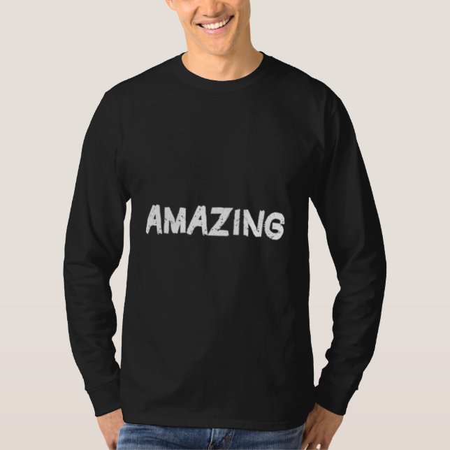 Amazing A That Says Amazing for Men and Women  7 T-Shirt (Front)