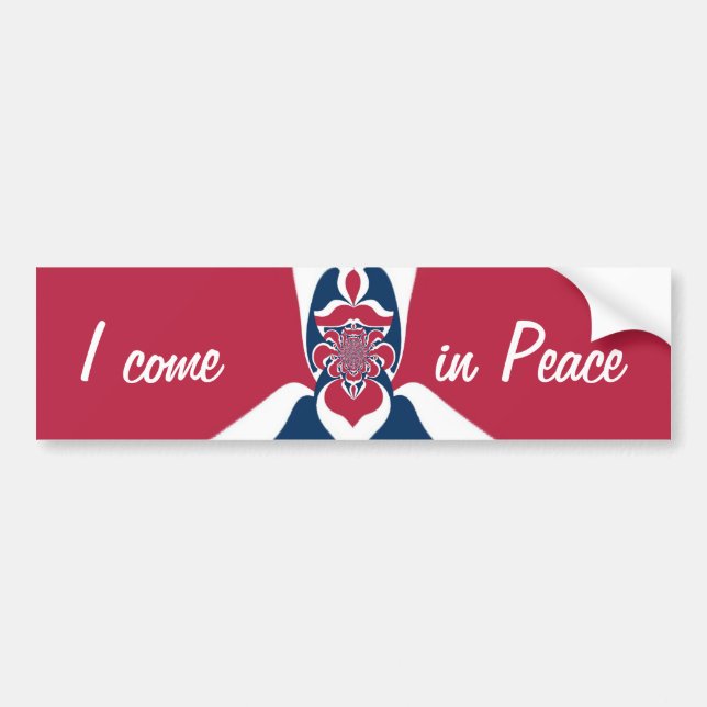 Amazing Abstract E.T. Art Print Bumper Sticker (Front)