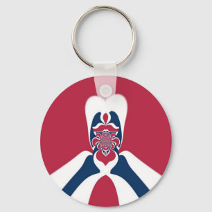 Amazing Abstract E.T. Art Print Key Ring