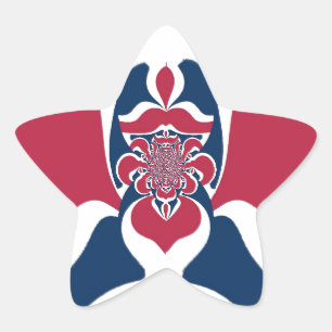 Amazing Abstract E.T. Art Print Star Sticker