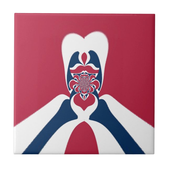 Amazing Abstract E.T. Art Print Tile (Front)