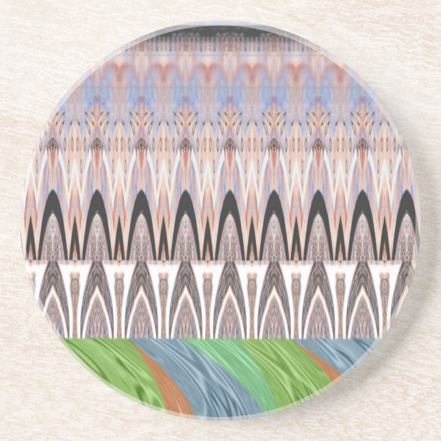 Amazing Abstract Pattern Art Print Coaster (Front)