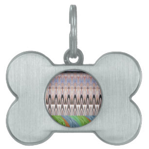 Amazing Abstract Pattern Art Print Pet ID Tag
