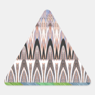 Amazing Abstract Pattern Art Print Triangle Sticker