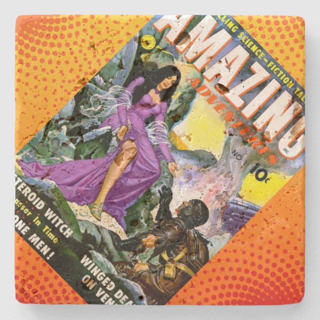 Amazing Adventures, No. 1 Stone Coaster (Front)