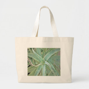 Amazing Aloe Vera Acrylic Art Large Tote Bag