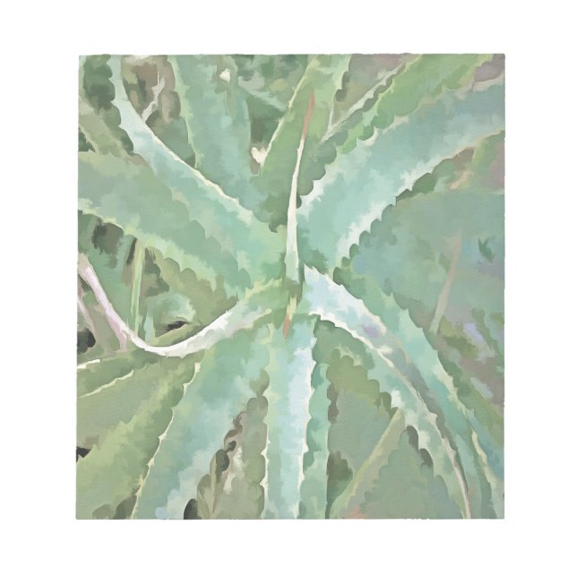 Amazing Aloe Vera Acrylic Art Notepad (Front)
