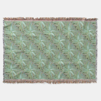 Amazing Aloe Vera Acrylic Art Throw Blanket