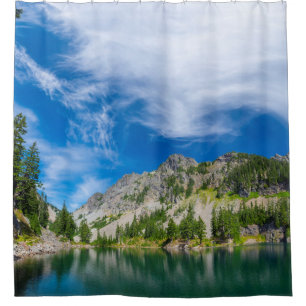Amazing Alpine Lake Shower Curtain