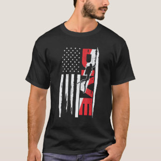 Amazing American Flag Scuba Diving Apparel T-Shirt
