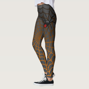 Amazing and Cool Halloween Look Spider and Web Leggings