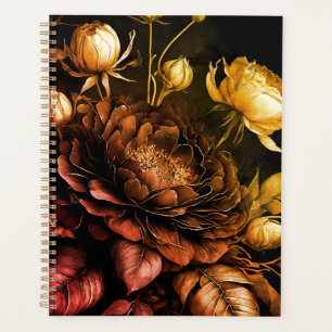 Amazing Arrangement Rust Accent Vintage Flowers Planner