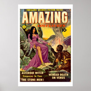 Amazing Asteroid Witch Poster