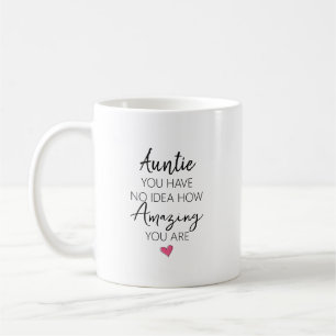 Amazing Auntie Birthday Name Quote Coffee Mug