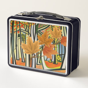 Amazing Autumn Metal Lunch Box