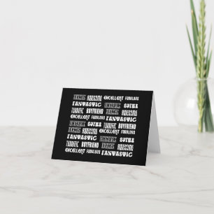 Amazing Awesome Excellent Fabulous... Boyfriend Holiday Card