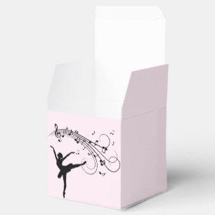 Amazing Ballerina Dancing with Music Pink Favour Box