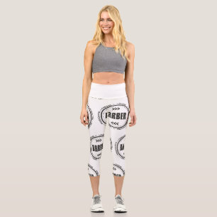 Amazing Barber Job Title Capri Leggings