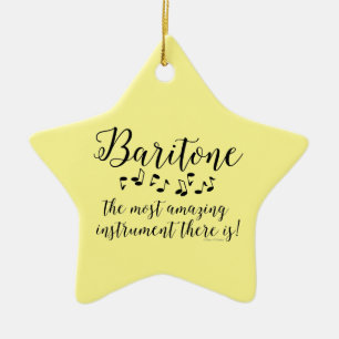 Amazing Baritone  Ceramic Tree Decoration