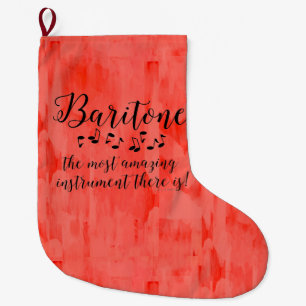 Amazing Baritone  Large Christmas Stocking